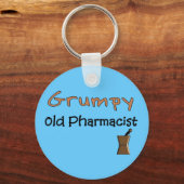Grumpy Old Pharmacist T - Shirt und Geschenke Schlüsselanhänger (Vorderseite)