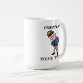 Grumpy Old Police Officer Kaffeetasse (VorderseiteRechts)