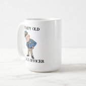 Grumpy Old Police Officer Kaffeetasse (Vorderseite Links)