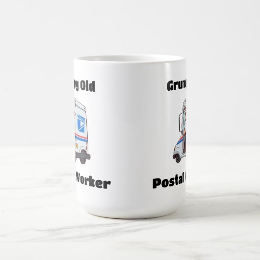 Grumpy Old Postarbeiter Kaffeetasse (Mittel)