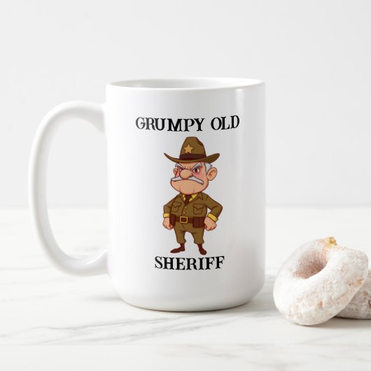 Grumpy Old Sheriff Kaffeetasse (Mit Donut)