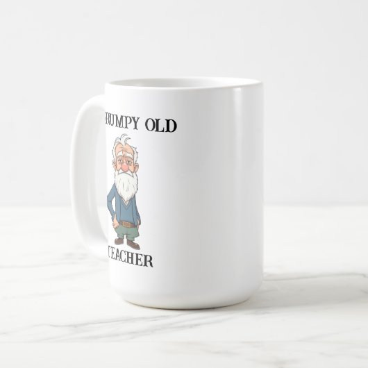 Grumpy Old Teacher Kaffeetasse (Vorderseite Links)
