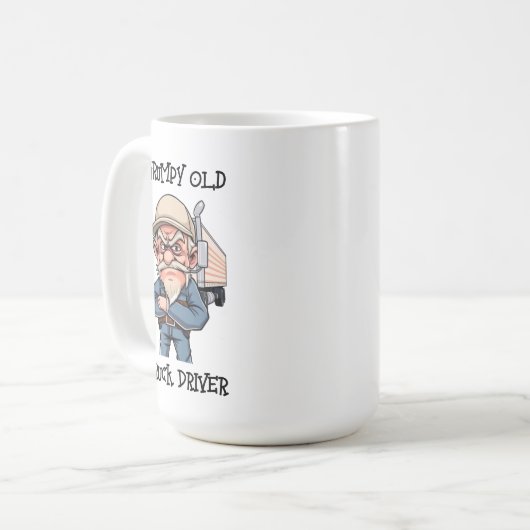 Grumpy Old Truck Driver Kaffeetasse (Vorderseite Links)
