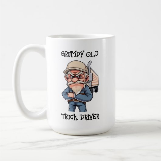 Grumpy Old Truck Driver Kaffeetasse (Links)