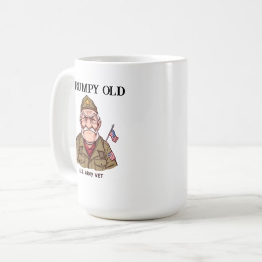 Grumpy Old U.S Army Vet Kaffeetasse (Vorderseite Links)