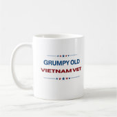 Grumpy Old Vietnam Vet Funny Remüde US Veteran Kaffeetasse (Links)