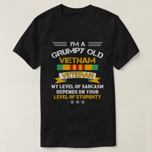 Grumpy Old Vietnam Veteran 211 T-Shirt (Design vorne)