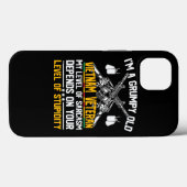 Grumpy Old Vietnam Veteran Sarcastic Opa Funny Case-Mate iPhone Hülle (Rückseite (Horizontal))