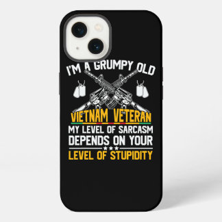 Grumpy Old Vietnam Veteran Sarcastic Opa Funny iPhone 13 Hülle