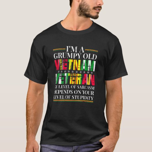 Grumpy Old Vietnam Veteranen T-Shirt (Vorderseite)