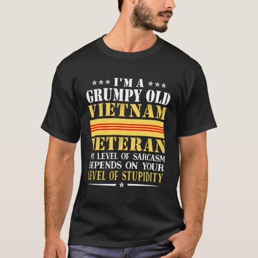 Grumpy Old Vietnam Veteranen T-Shirt (Vorderseite)