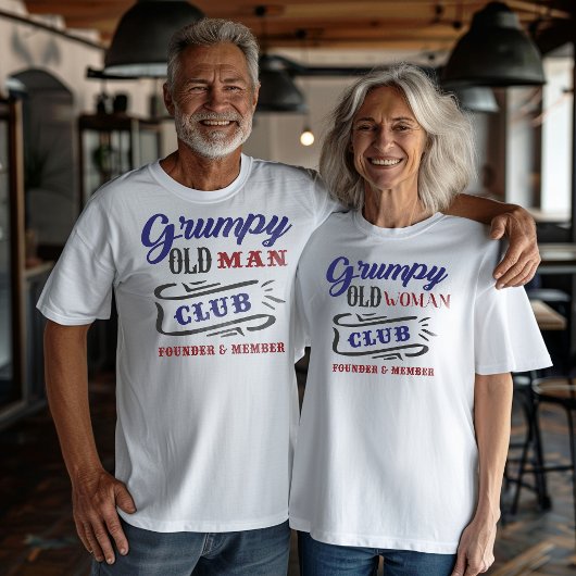 Grumpy Old Woman Club Funny T - Shirt