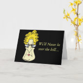 Grumpy Old Woman Karte (Gelbe Blume)