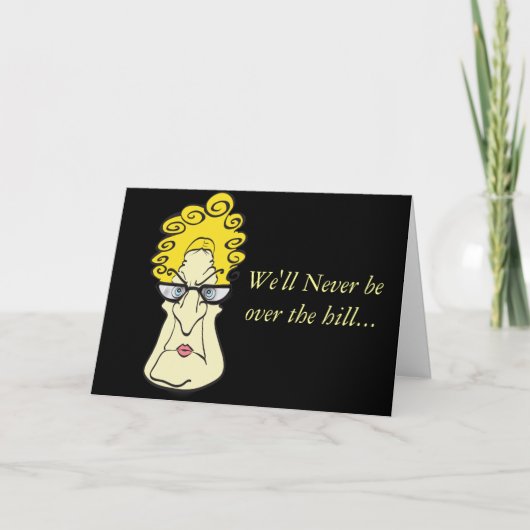 Grumpy Old Woman Karte (Vorderseite)