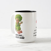 Grumpy Oma "Rate was...ich habe wieder vergessen"  Zweifarbige Tasse (Vorderseite Links)