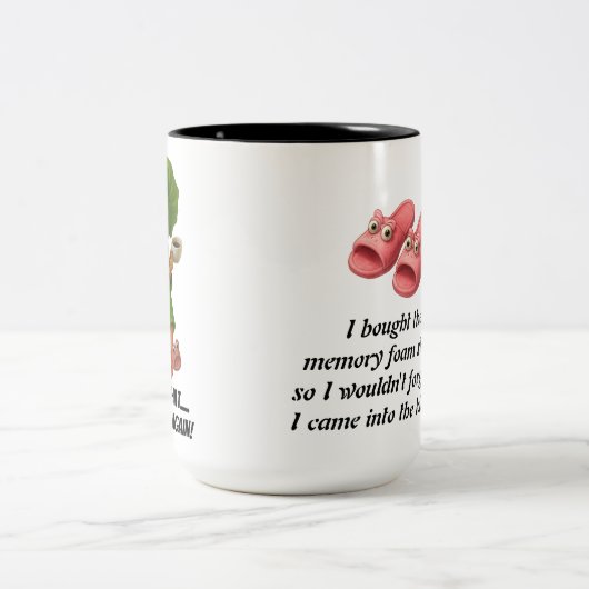 Grumpy Oma "Rate was...ich habe wieder vergessen" Zweifarbige Tasse (Mittel)