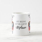 Grumpy Orange Cat Drink Coffee Funny Zitat Kaffeetasse (Mittel)