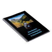 Grumpy Owl Nesting on Monogram Egal Foto Notizblock (Rechte Seite)