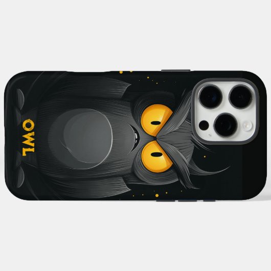 Grumpy Owl Personalisiert Case-Mate iPhone Hülle (Rückseite (Horizontal))