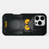 Grumpy Owl Personalisiert iPhone Hülle (Rückseite (Horizontal))