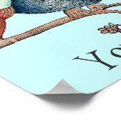 Grumpy Owl Poster für Kinder (Ecke)