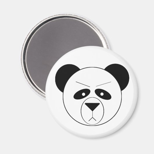 Grumpy Panda Magnet (Vorderseite/Rückseite)