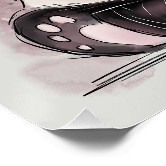 Grumpy Panda Poster (Ecke)