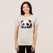 Grumpy Panda Tri-Blend Shirt (Vorderseite voll)