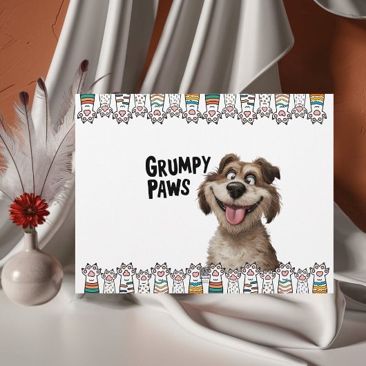 Grumpy Paws Vatertagsbriefe Briefbogen