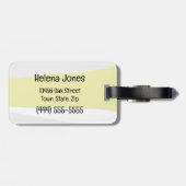 Grumpy Pig Neutral Töne Personalisiert Gepäckanhänger (Rückseite horizontal)