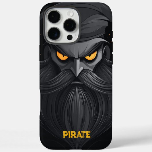 Grumpy Pirate Portrait Case-Mate iPhone Hülle (Rückseite)
