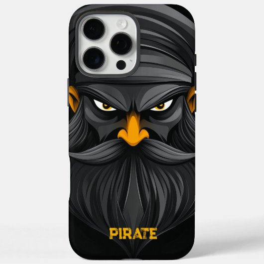 Grumpy Pirate Portrait Case-Mate iPhone Hülle (Rückseite)