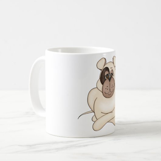Grumpy Pit Bull Tasse (Vorderseite Links)