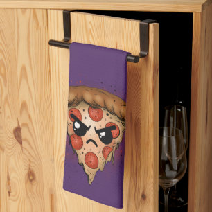 Grumpy Pizza Geschirrtuch