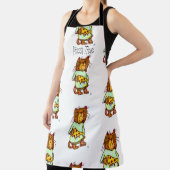Grumpy Pizza Pet Funny Cat Art Design Schürze (InSitu)