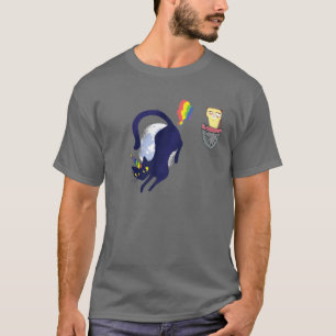 Grumpy Pocket Cat Unicorn Meowgical Caticorn Rainb T-Shirt