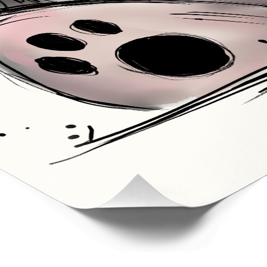Grumpy Polar Bear Poster (Ecke)