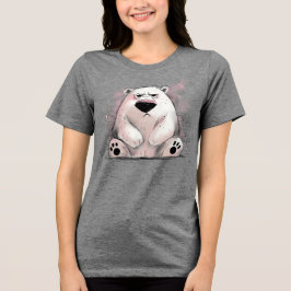 Grumpy Polar Bear Tri-Blend Shirt