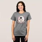 Grumpy Polar Bear Tri-Blend Shirt (Vorderseite voll)