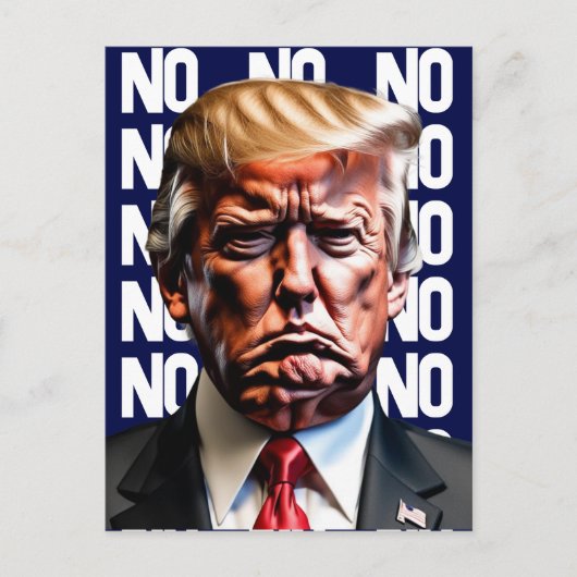 Grumpy Pouty Trump Postcard Postkarte (Vorderseite)