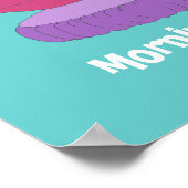 Grumpy Prinzessin Katze und die bunten Poster mit (Ecke)