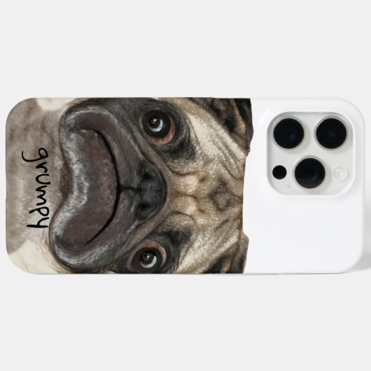 Grumpy Puggy Geschenke Case-Mate iPhone Hülle (Rückseite (Horizontal))
