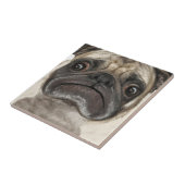 Grumpy Puggy Geschenke Fliese (Seite)