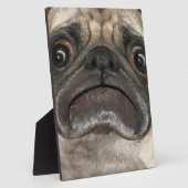 Grumpy Puggy Geschenke Fotoplatte (Seite)