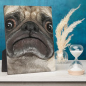 Grumpy Puggy Geschenke Fotoplatte (Seite)