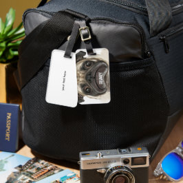 Grumpy Puggy Geschenke Gepäckanhänger