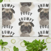 Grumpy Puggy Geschenke Handtuch (Gefaltet)