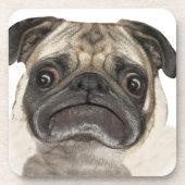 Grumpy Puggy Geschenke Untersetzer (Vorderseite)