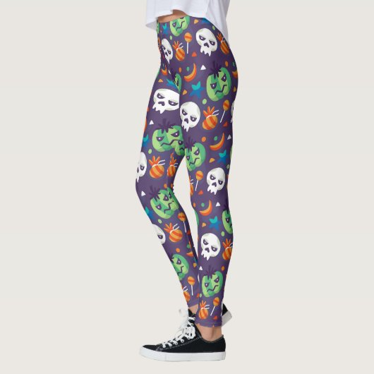 Grumpy Pumpkins Halloween Leggings (Links)