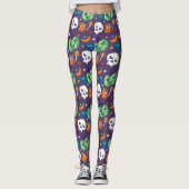 Grumpy Pumpkins Halloween Leggings (Vorderseite)